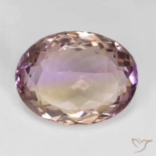16.92ct 天然 バイカラー アメトリン, 楕円形, VS