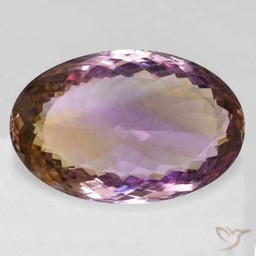 38.32ct 天然 バイカラー アメトリン, 楕円形, VS