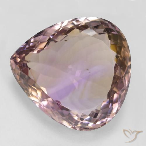 31.30ct 天然 バイカラー アメトリン, 洋梨の形, VS
