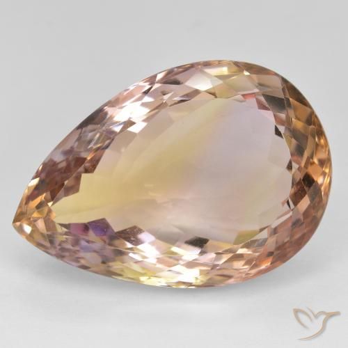 28.98ct 天然 バイカラー アメトリン, 洋梨の形, VVS-VS