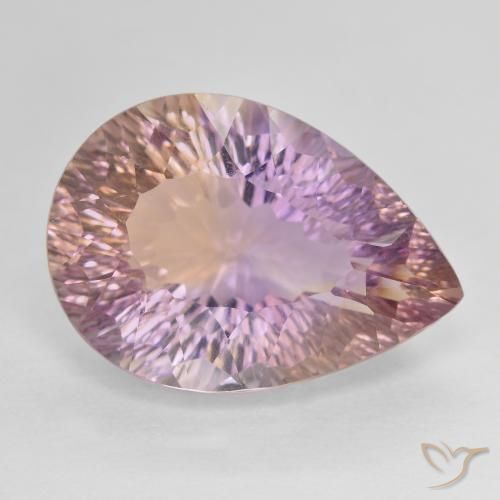 13.95ct 天然 バイカラー アメトリン, 洋梨の形, VVS