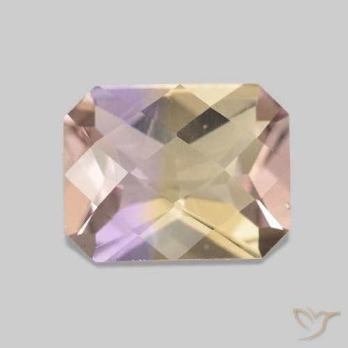 1.78ct バイカラー アメトリン, エメラルドカット, VS
