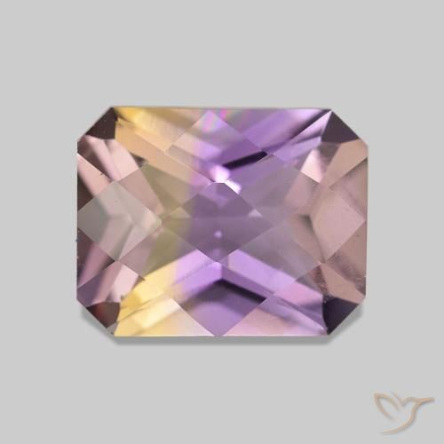 1.98ct バイカラー アメトリン, エメラルドカット, VVS-VS