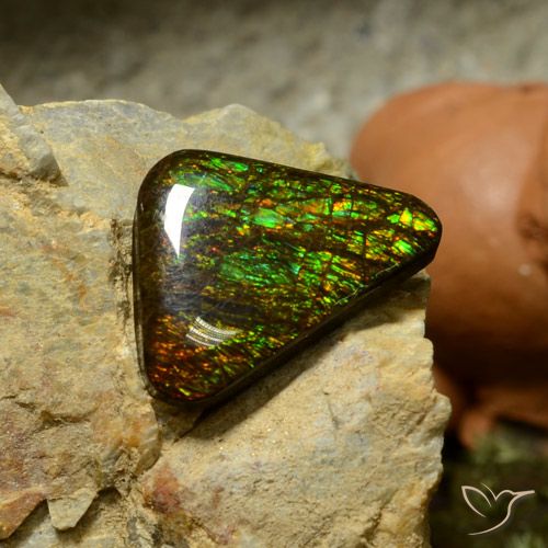 10.34ct 天然 マルチカラー アンモライト, トリリオン, オペーク