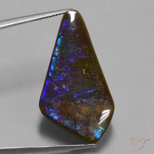 19.82ct 天然 マルチカラー アンモライト, ファンシー, オペーク
