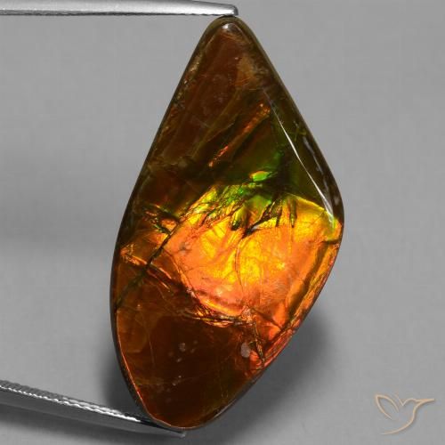 21.71ct 天然 マルチカラー アンモライト, ファンシー, オペーク