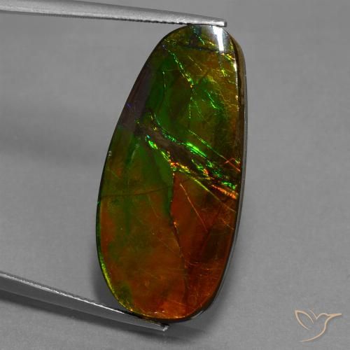 21.63ct 天然 マルチカラー アンモライト, ファンシー, オペーク
