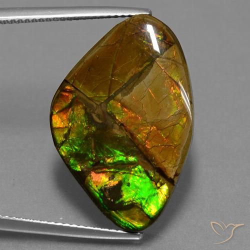 18.98ct 天然 マルチカラー アンモライト, ファンシー, オペーク