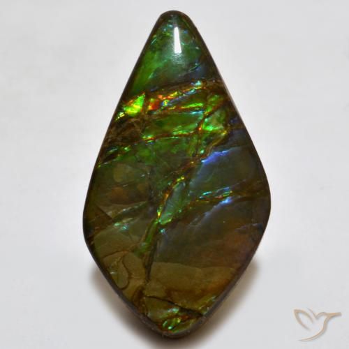 18.15ct 天然 マルチカラー アンモライト, ファンシー, オペーク