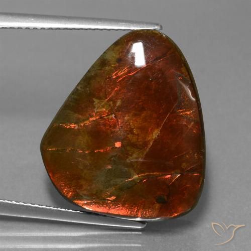 16.97ct 天然 マルチカラー アンモライト, ファンシー, オペーク