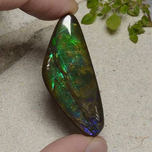22.28ct 天然 マルチカラー アンモライト, ファンシー, オペーク