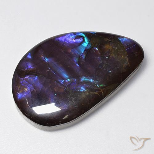 19.21ct 天然 マルチカラー アンモライト, ファンシー, オペーク
