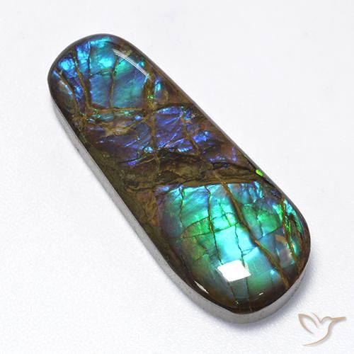 16.62ct 天然 マルチカラー アンモライト, ファンシー, オペーク