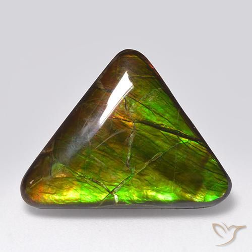14.54ct 天然 マルチカラー アンモライト, トリリオン, オペーク