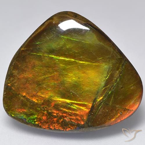 18.32ct 天然 マルチカラー アンモライト, ファンシー, オペーク
