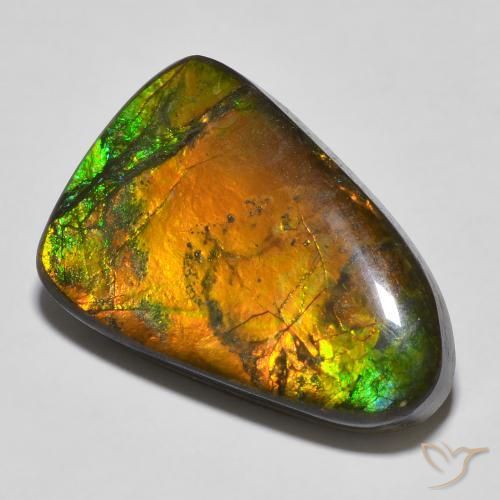 16.68ct 天然 マルチカラー アンモライト, ファンシー, オペーク