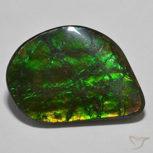 21.40ct 天然 マルチカラー アンモライト, ファンシー, オペーク