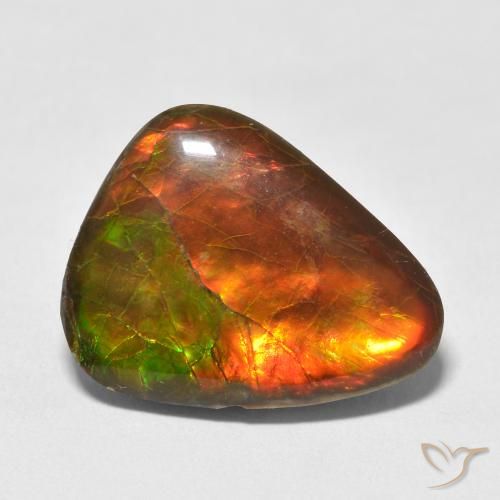 13.25ct 天然 マルチカラー アンモライト, ファンシー, オペーク