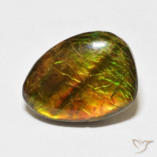 12.20ct 天然 マルチカラー アンモライト, ファンシー, オペーク