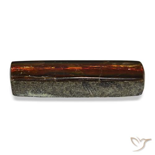 4.55カラットの天然マルチカラーアンモライト（18.7×5.9 mm・バゲット）