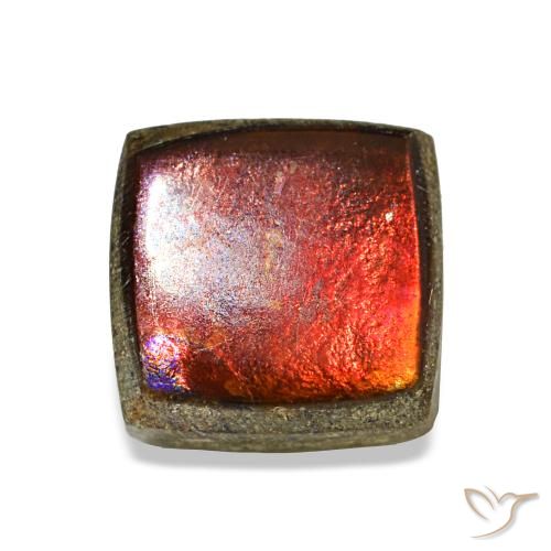 1.45ct マルチカラー アンモライト, 四角, オペーク
