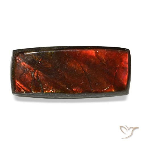 3.83ct マルチカラー アンモライト, バゲット, オペーク