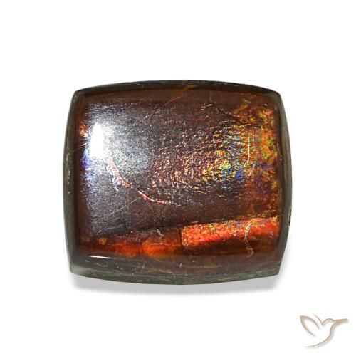 2.43ct マルチカラー アンモライト, バゲット, オペーク