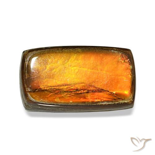 1.87ct マルチカラー アンモライト, バゲット, オペーク