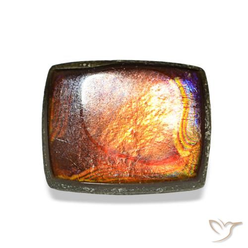 1.79ct マルチカラー アンモライト, バゲット, オペーク
