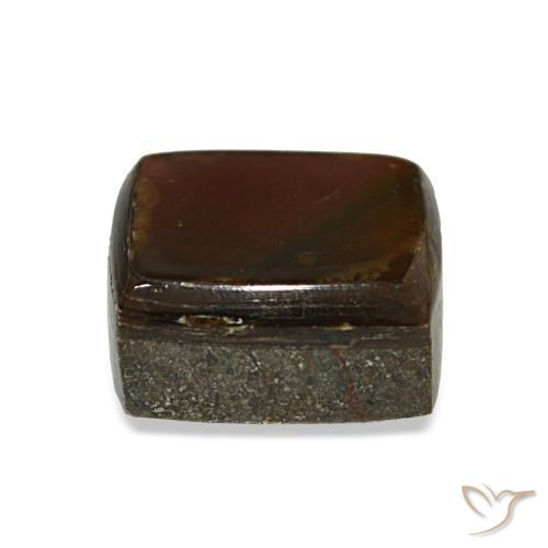 2.96カラットの天然マルチカラーアンモライト（8x7.7 mm・バゲット）