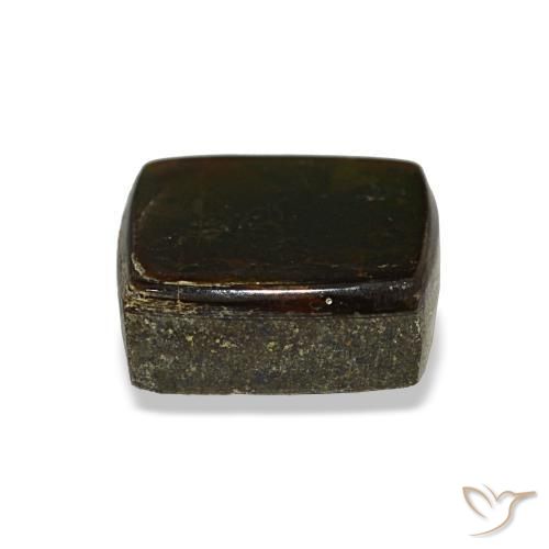 2.08カラットの天然マルチカラーアンモライト（7.7x7.2 mm・バゲット）