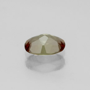 0.44カラットの天然マルチカラーアンダルサイト、オーバルカット、VVS-VS