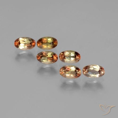 1.82カラットの天然マルチカラーアンダルサイト（5×3.2 mm・オーバルカット）
