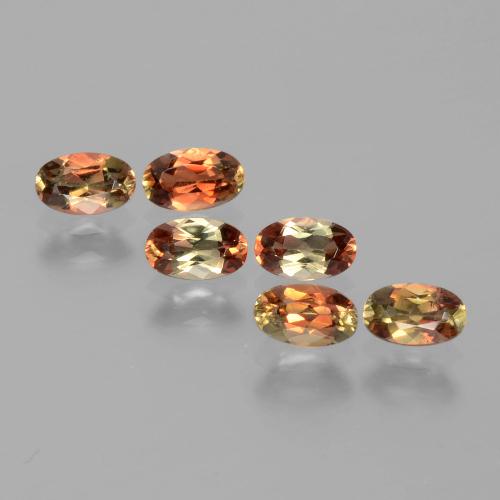 1.51カラットの天然マルチカラーアンダルサイト（5×3.1 mm・オーバルカット）