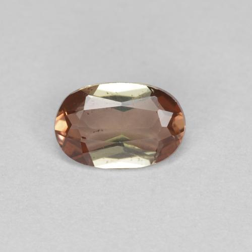 0.42カラットの天然マルチカラーアンダルサイト（5.9×3.9 mm・オーバルカット）