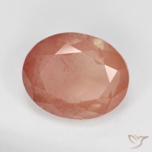 3.59ct 天然 ミディアムレッド アンデシン ラブラドライト, 楕円形, 透明