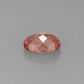 1.18カラットの天然ハニーレッドアンデシン・ラブラドライト、透明、透明/半透明