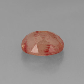 2.07カラットの天然ハニーレッドアンデシン・ラブラドライト、透明、透明/半透明