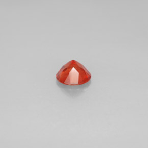 1.09カラットの天然ハニーオレンジアンデシン・ラブラドライト、ラウンドカット、VS-SI