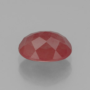 1.20カラットの天然ハニーレッドアンデシンラブラドライト（8.1×6 mm・透明）