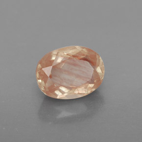 1.49カラットの天然ハニーレッドアンデシン・ラブラドライト、透明、透明/半透明