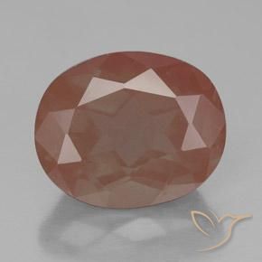 3.55ct 天然 ウォームオレンジ アンデシン ラブラドライト, 楕円形, 透明
