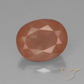 3.64ct 天然 ウォームオレンジ アンデシン ラブラドライト, 楕円形, 半透明