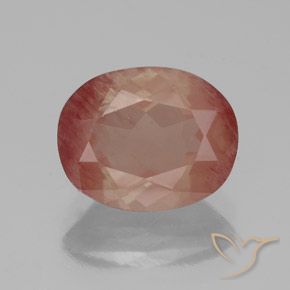 2.63ct 天然 ブラッドレッド アンデシン ラブラドライト, 楕円形, 透明/半透明