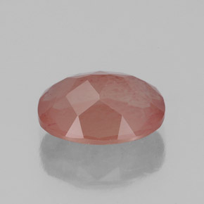 2.44カラットの天然ハニーレッドアンデシン・ラブラドライト、透明、透明/半透明