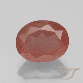 2.70ct 天然 ブルーがかった赤 アンデシン ラブラドライト, 楕円形, 透明/半透明