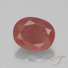 2.37ct 天然 ブルーがかった赤 アンデシン ラブラドライト, 楕円形, 透明/半透明