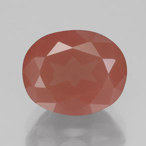 4.03カラットの天然ハニーレッドアンデシン・ラブラドライト、透明、透明/半透明