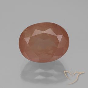 2.92ct 天然 ウォームオレンジ アンデシン ラブラドライト, 楕円形, 透明