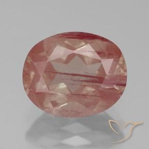 3.36ct 天然 オレンジレッド アンデシン ラブラドライト, 楕円形, 透明/半透明